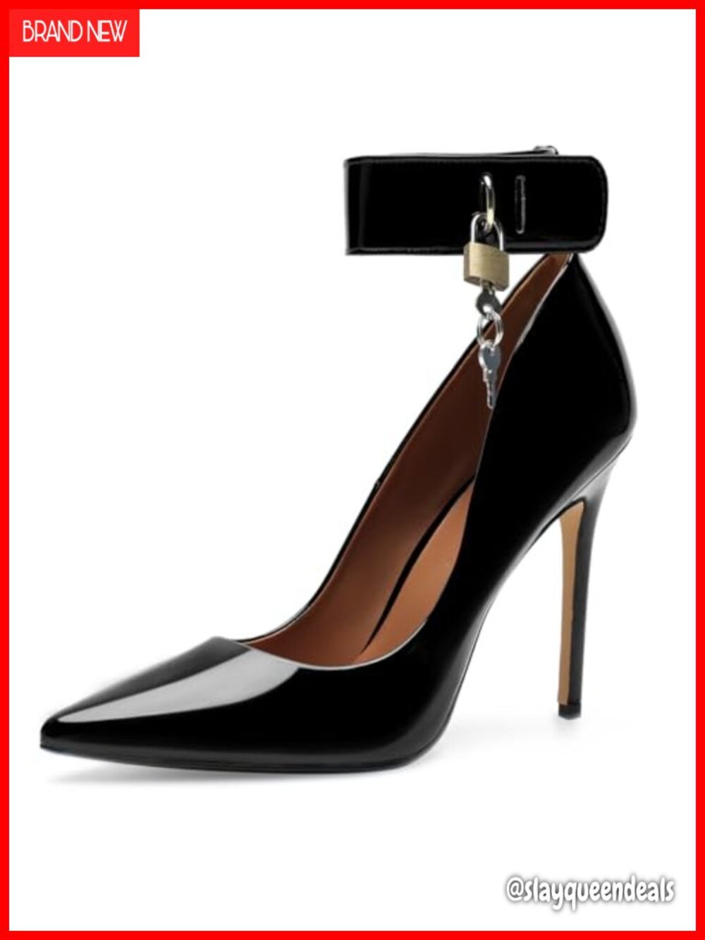 Patent Leather Pointed Toe Stiletto Pumps 4.7 Inch High Heels
